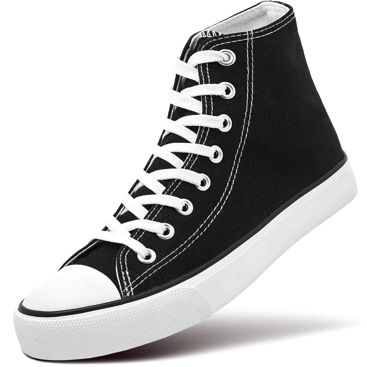 ZGR Classic High Top Canvas Sneaker in Black