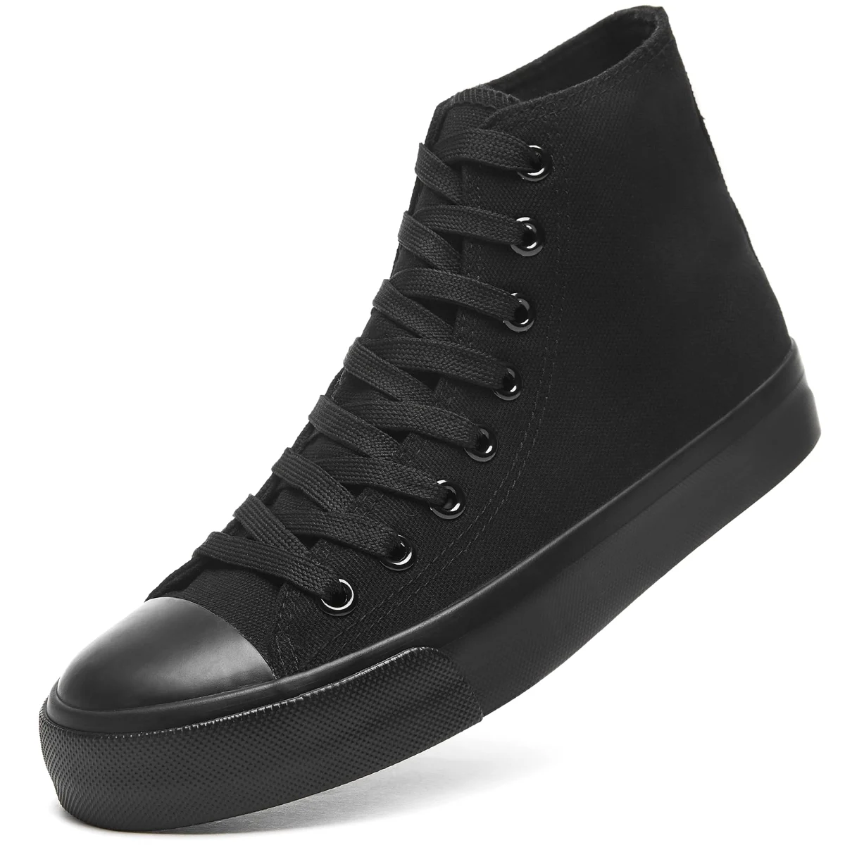 ZGR Classic High Top Canvas Sneaker in Full Black