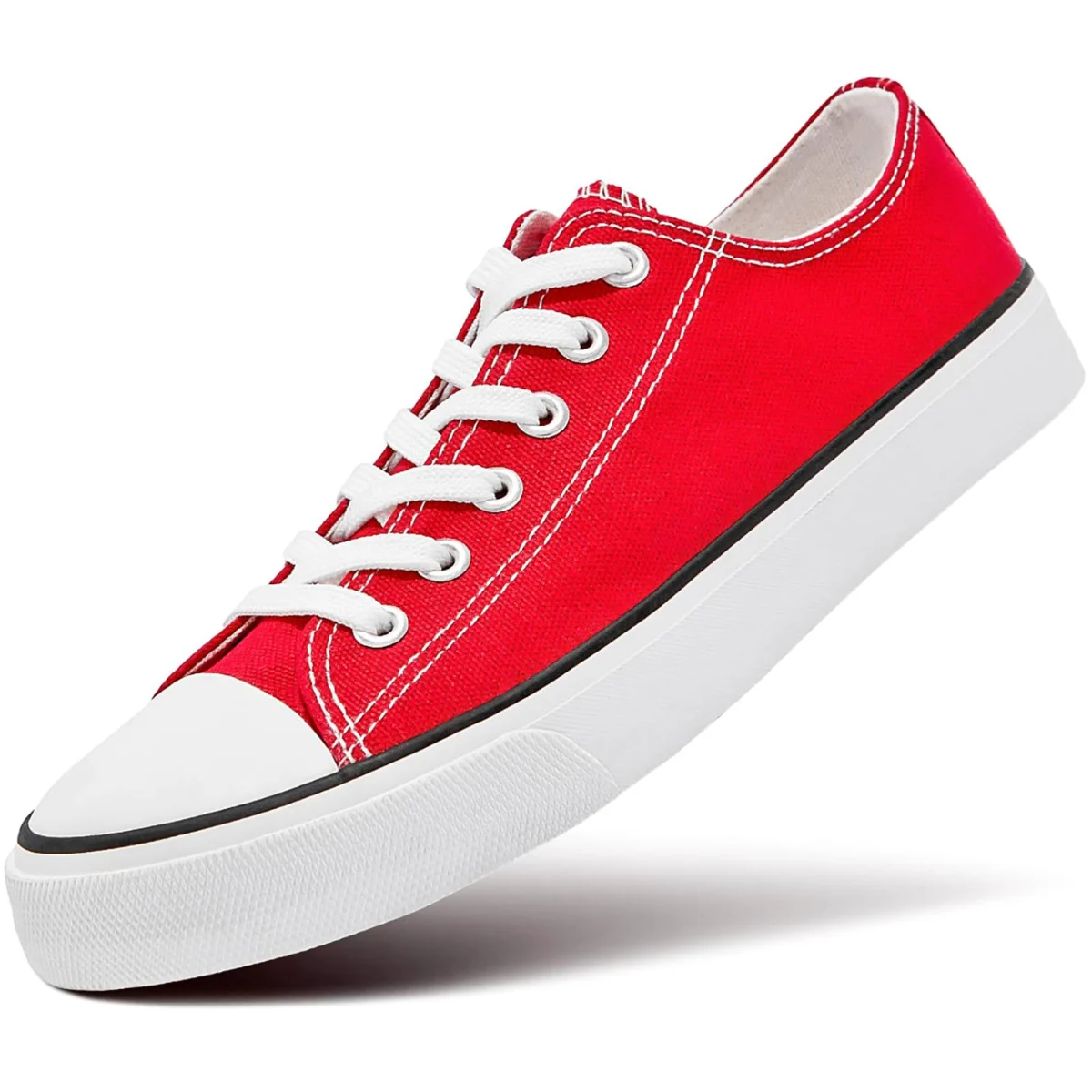 ZGR Classic Low Top Canvas Sneaker in Red