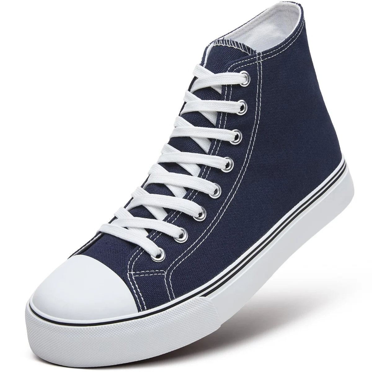 ZGR Men's High Top Canvas Sneaker in Navy