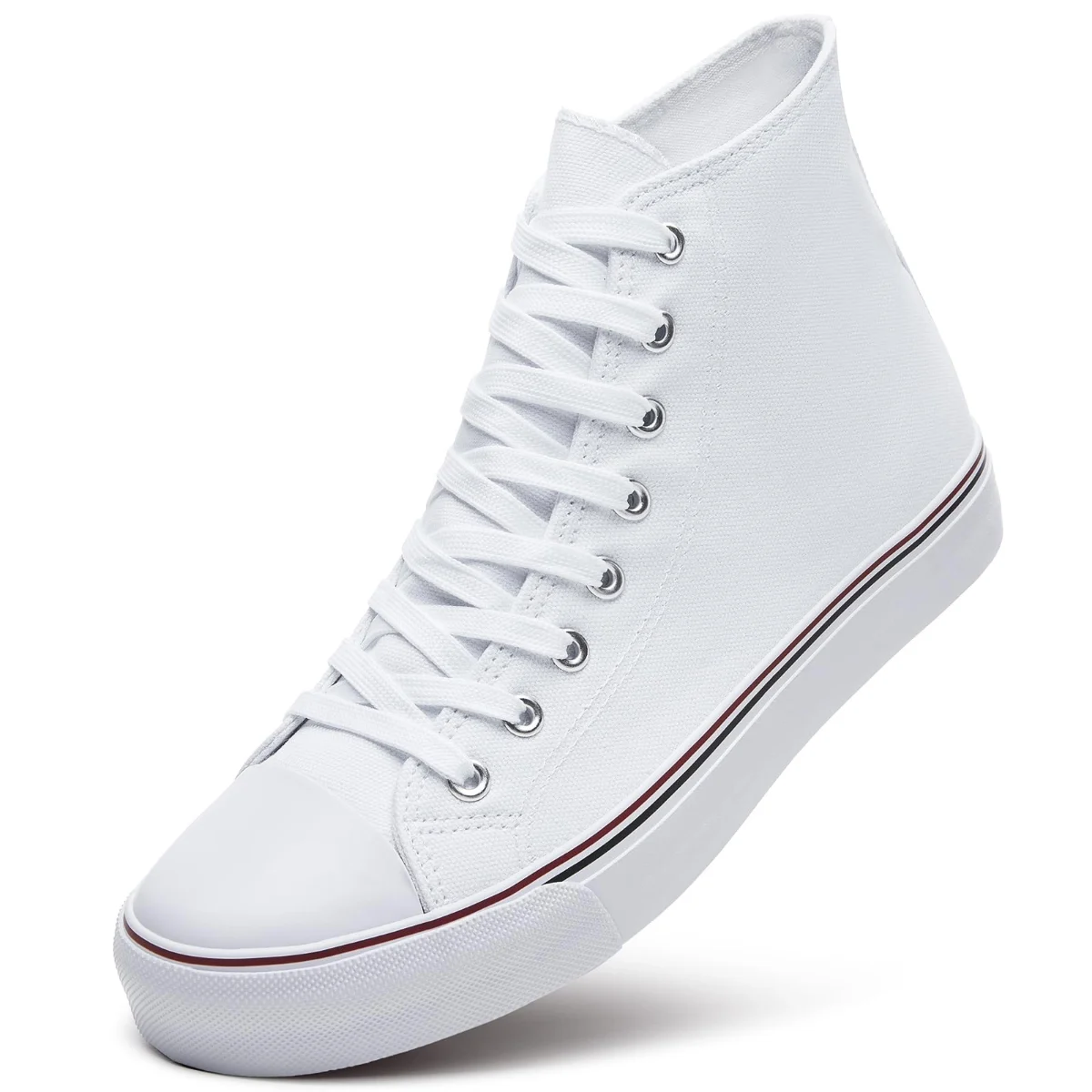 ZGR Men's High Top Canvas Sneaker in White