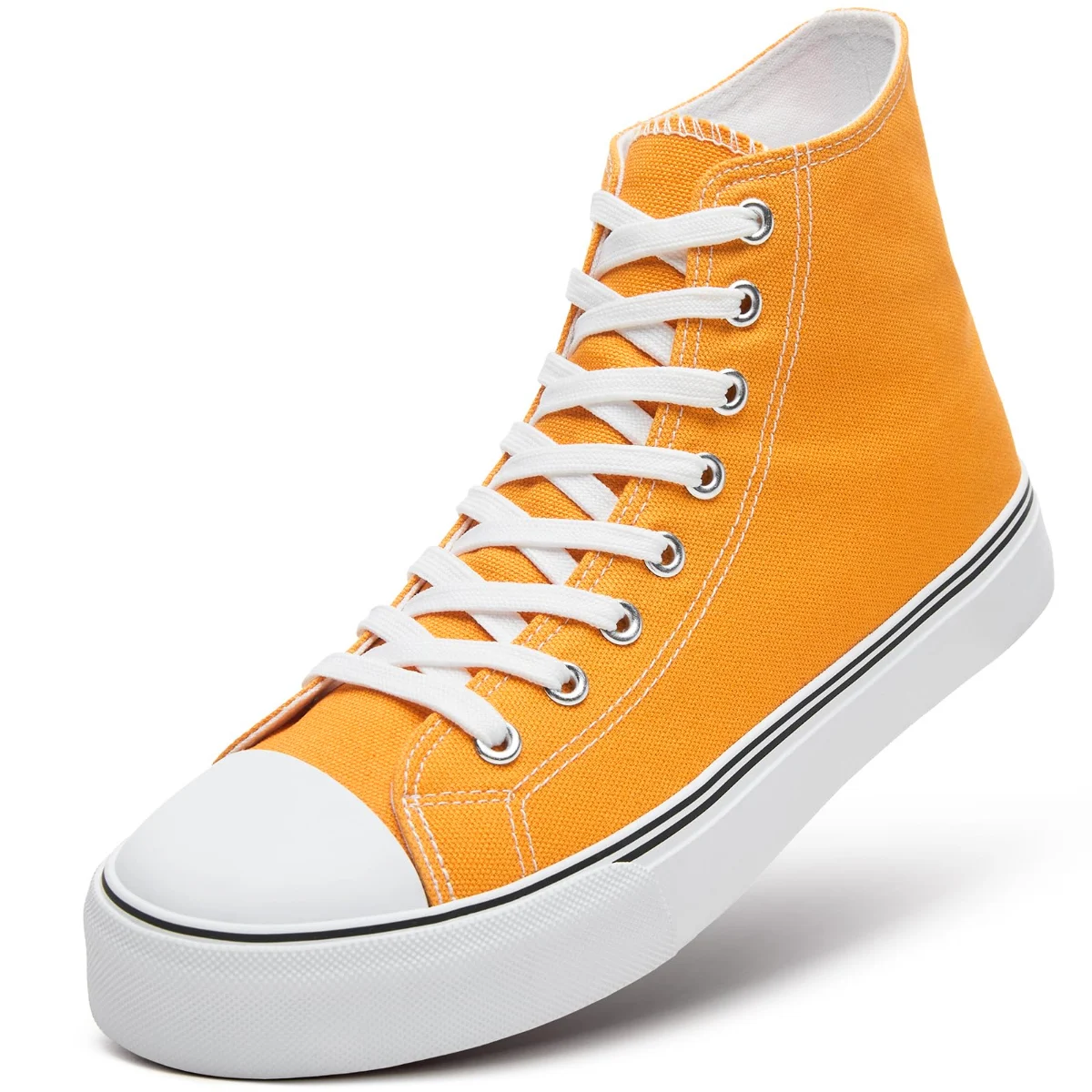 ZGR Men's High Top Canvas Sneaker in Yellow