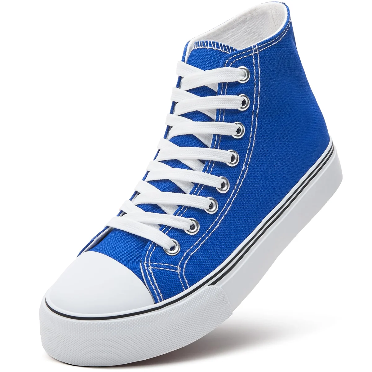 ZGR Padded Toe High Top Canvas Sneaker in Blue