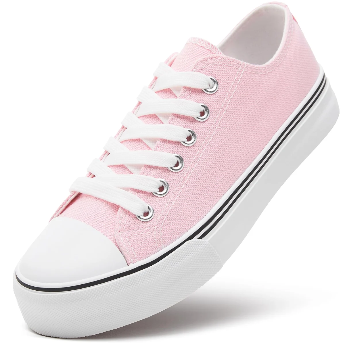 ZGR Padded Toe Low Top Canvas Sneaker in Pink